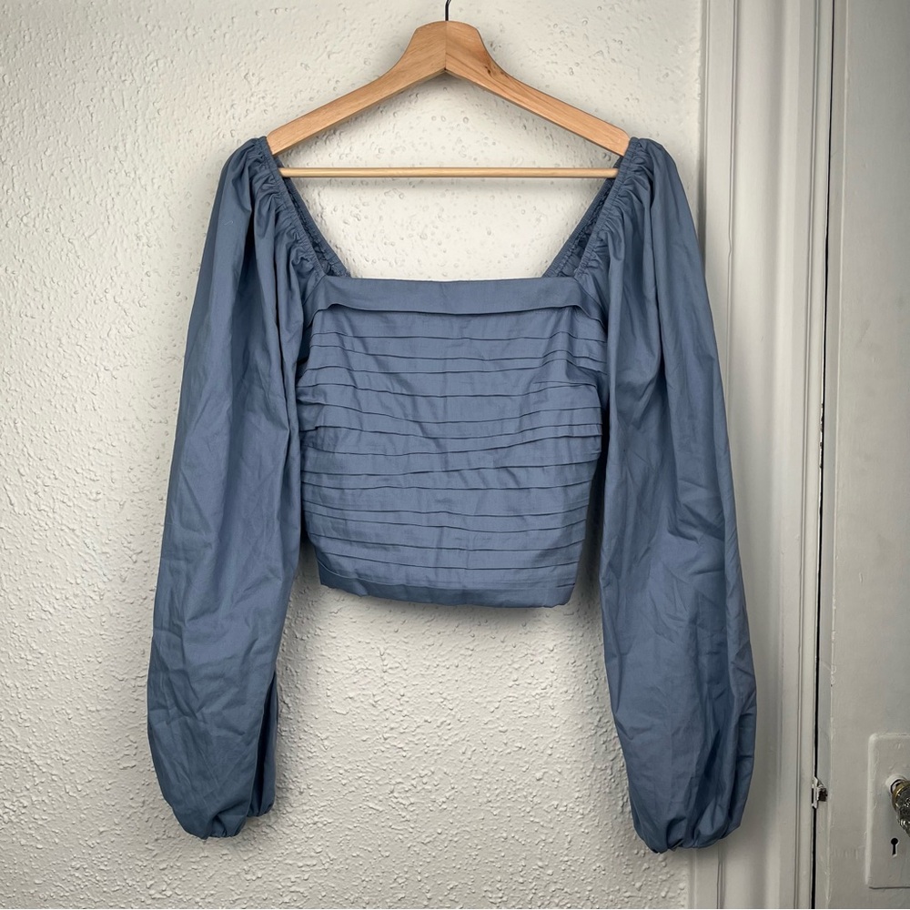 Abercrombie & Fitch Blue Square Neck Blouse